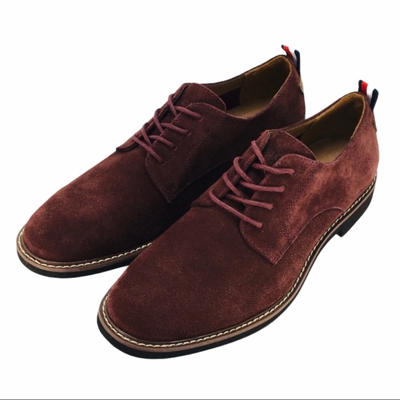 Tommy Hilfiger Garson Red Suede Mens 